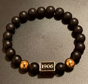 Men's 10mm Alpha Phi Alpha Beaded Bracelet