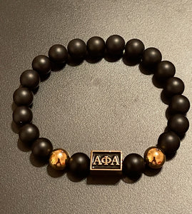 Men's 10mm Alpha Phi Alpha Beaded Bracelet