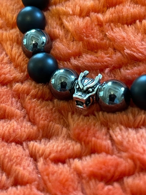 Men's Dragon Beaded Bracelet