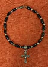 Load image into Gallery viewer, Personalized Hematite and Crystal Ankle Bracelet