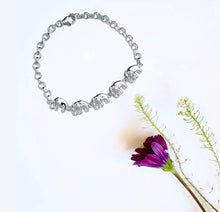 Load image into Gallery viewer, 925 Sterling Silver Elephant Charm Bracelet