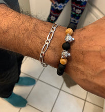 Load image into Gallery viewer, Men’s 925 Sterling Silver Elongated Curb Bracelet