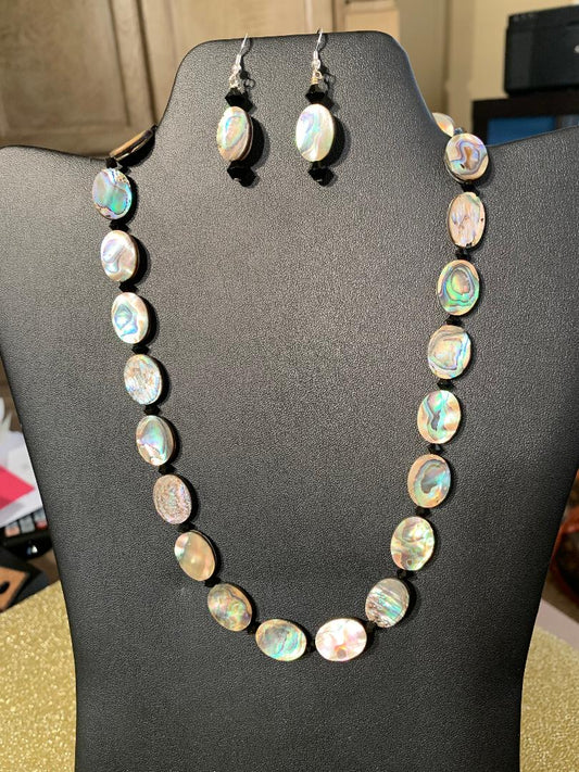 Iridescent Necklace and Earring Set