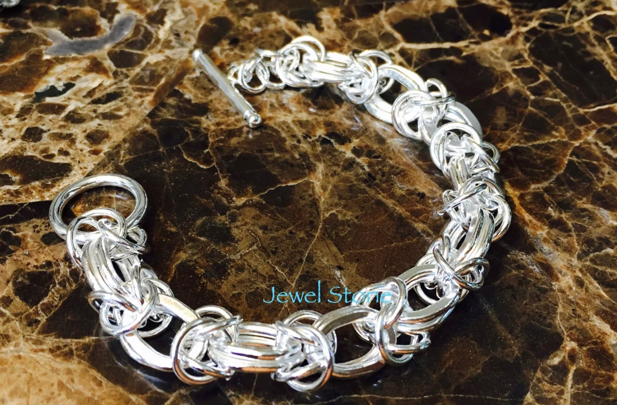 925 Sterling Silver Chain Link Bracelet