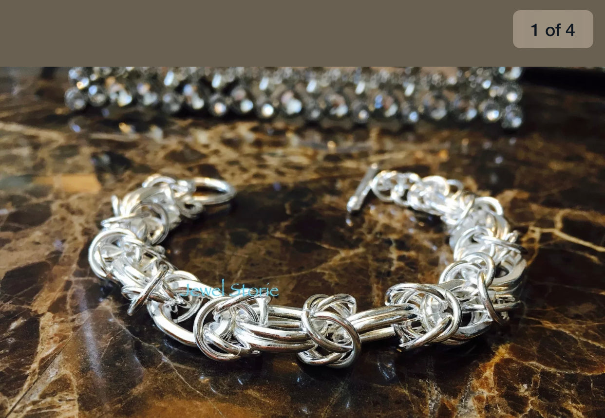 925 Sterling Silver Chain Link Bracelet