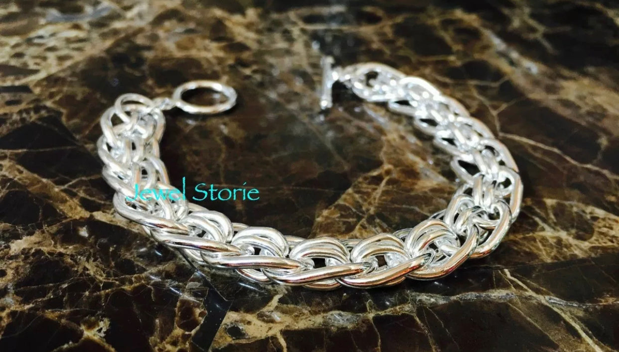 925 Sterling Silver Chain Link Bracelet